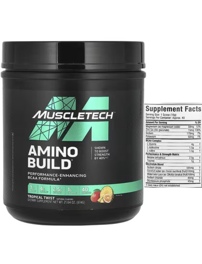 Amino build 614gr sabor tropical twist - Muscletech