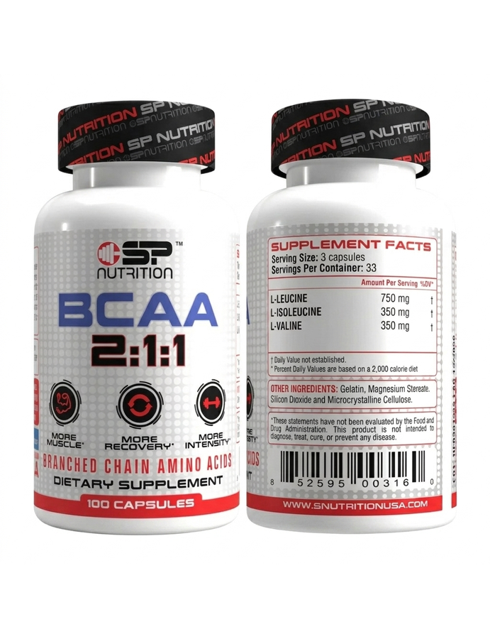 BCAA x 100 cap - SP Nutrition
