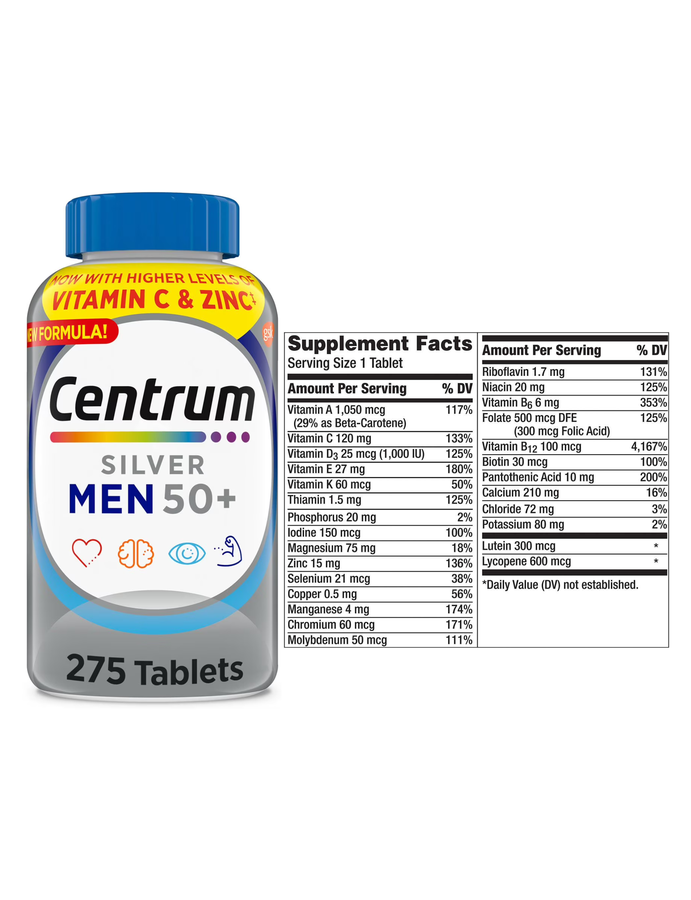Centrum silver men 50+ x 275tab - Centrum