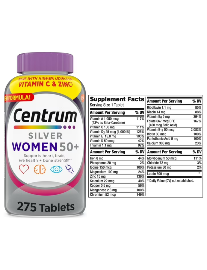 Centrum silver women 50+ x 275tab - Centrum