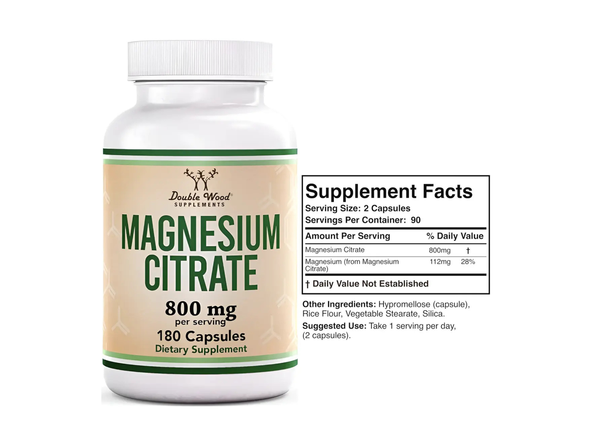 Citrato de magnesio x 180cap - Double Wood