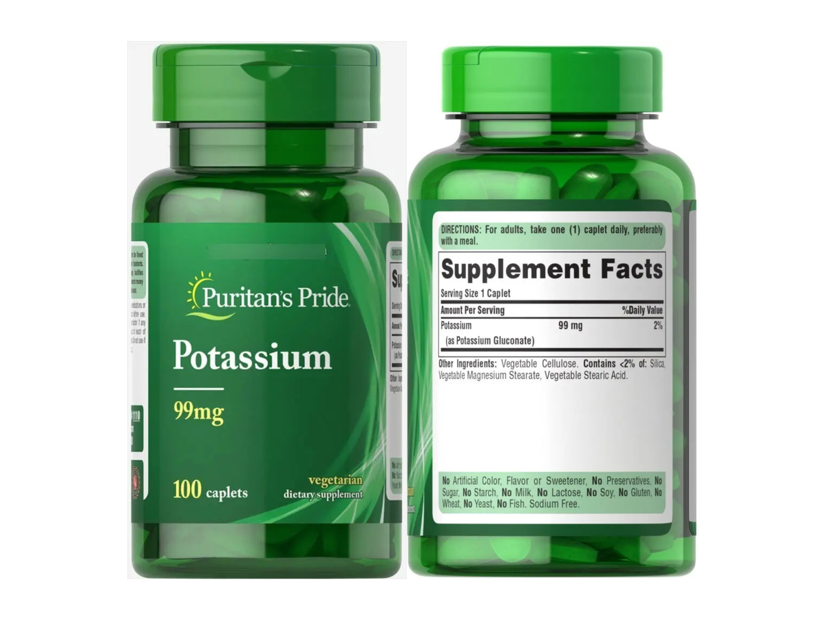 Citrato Potasio 99mg x 100Tab - Puritans