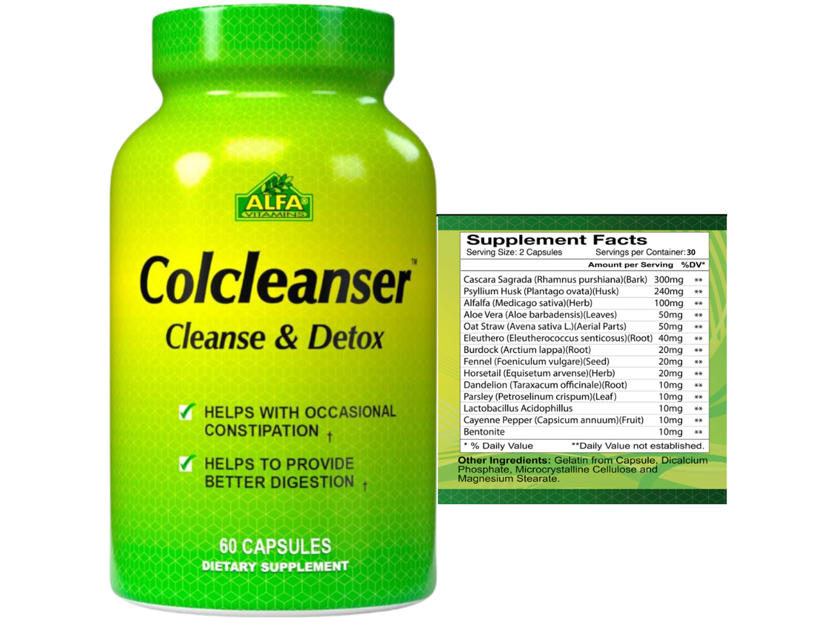 Colcleanser x 60cap - Alfa Vitamins