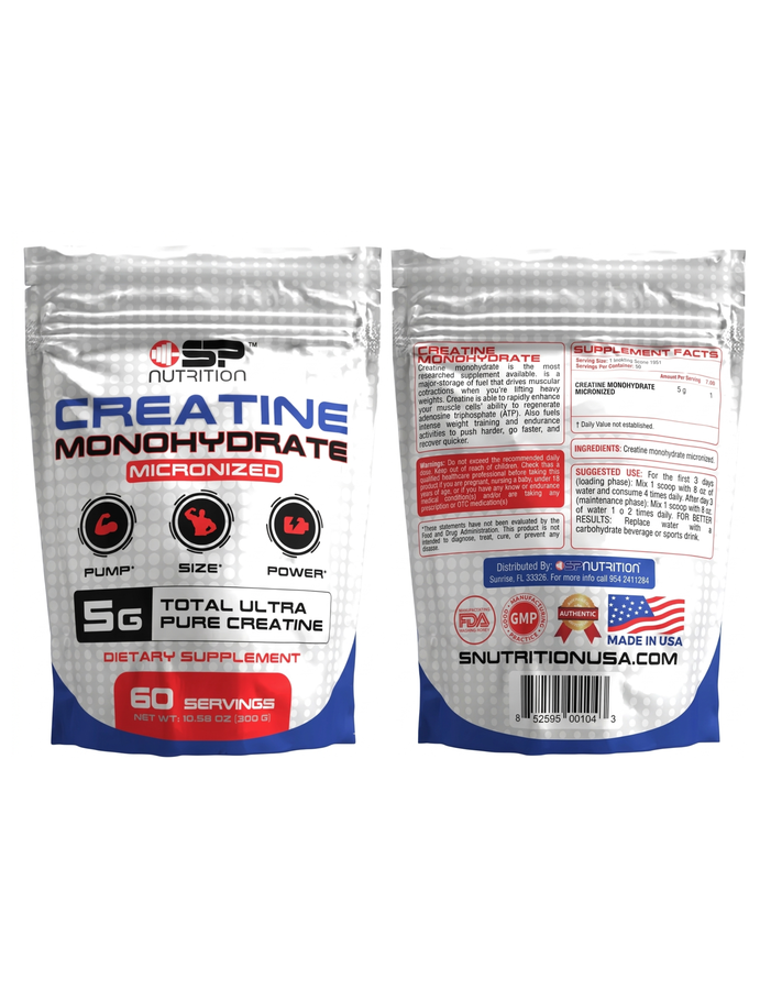 Creatina monohidratada x 300gr - SP Nutrition