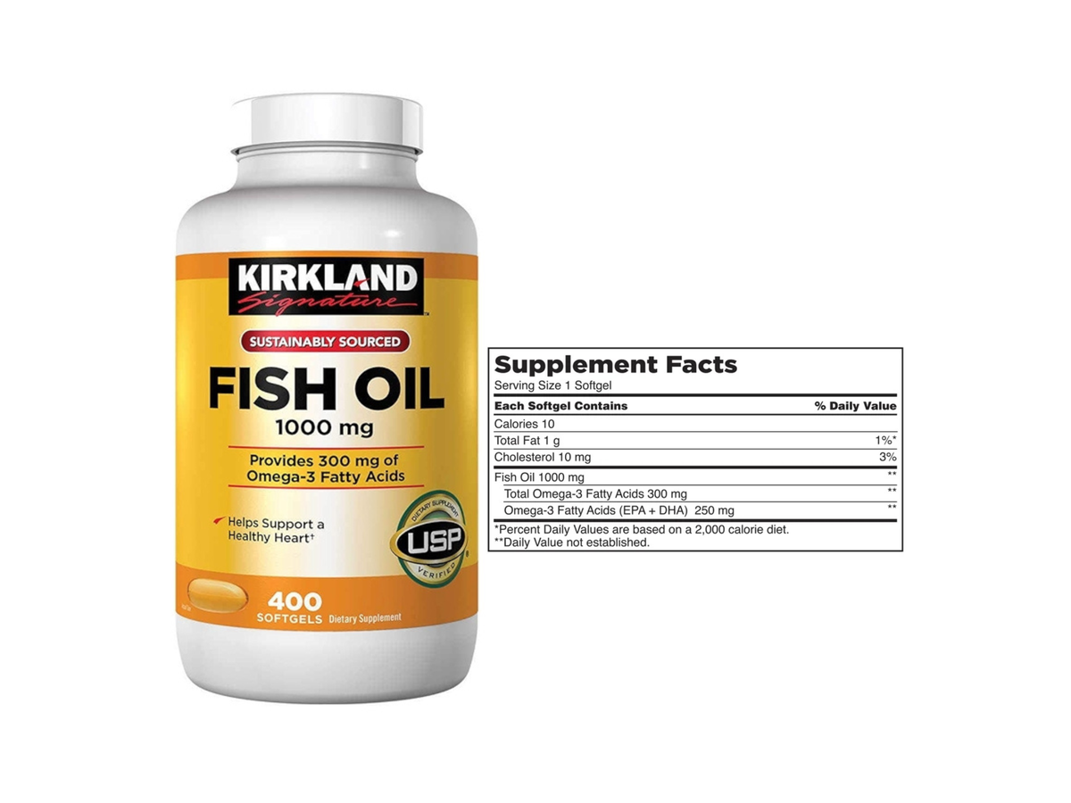 Fish oil 1000mg x 400tab - Kirkland