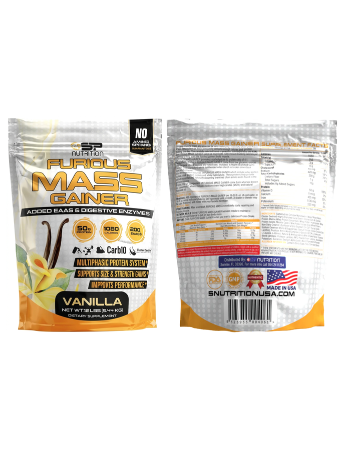 Furius mass gainer x 12lb - SP Nutrition