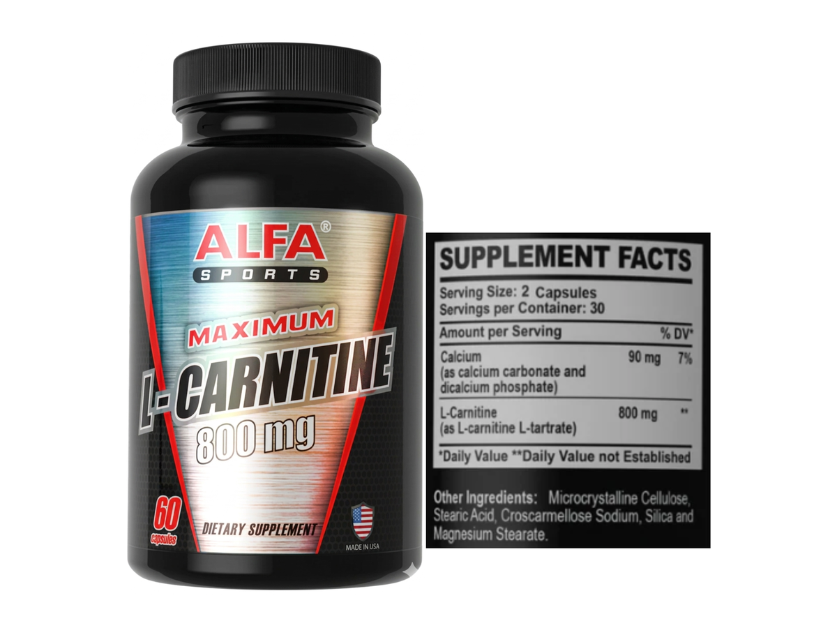 L-Carnitina 800 mg 60tab - Alfa Sport