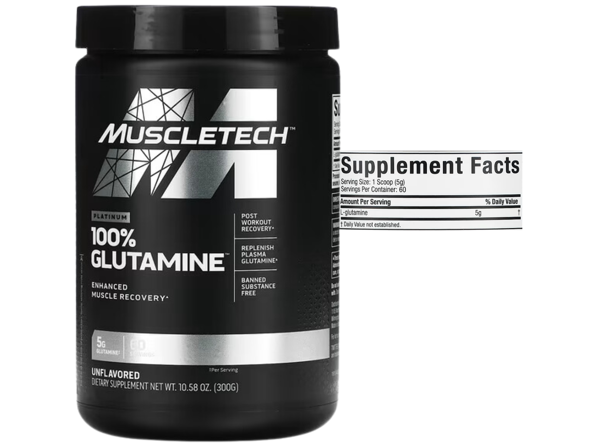 L-Glutamina 300gr sin sabor - Muscletech