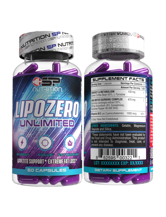 Lipozero unlimited x 30cap - SP Nutrition