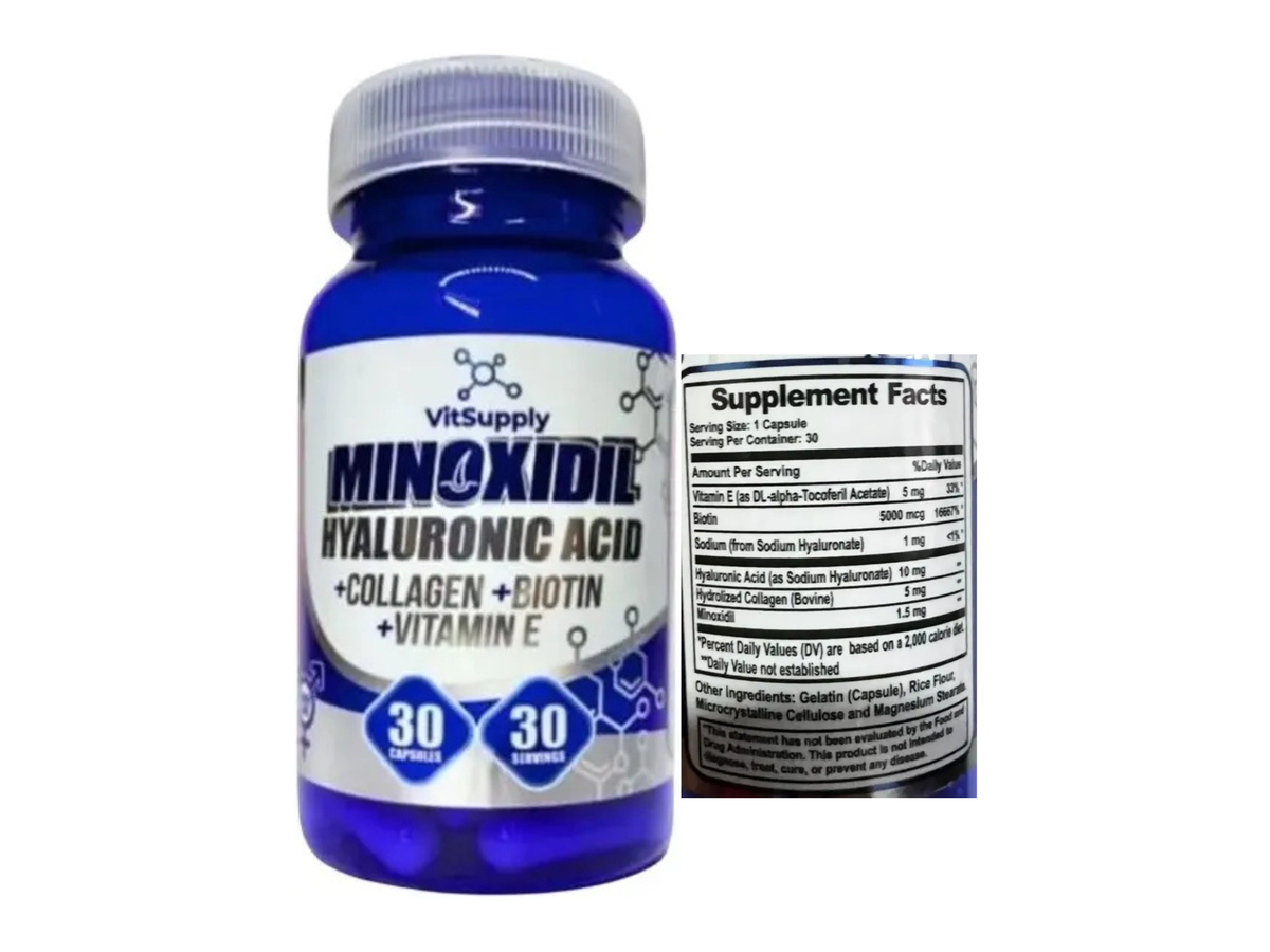 Minoxidil 1,5mg x 30cap - VitSupply