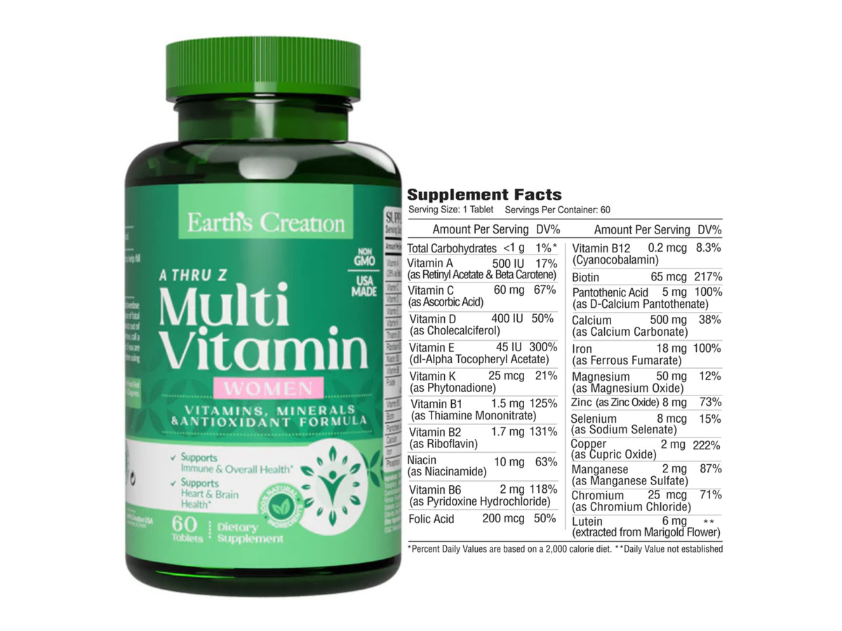 Multivitaminico Mujer x 60tab - Earth Creation