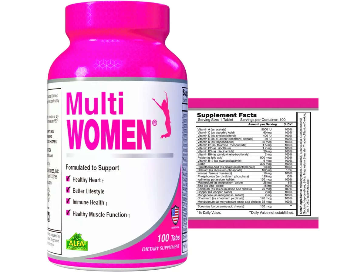 Multiwomen 100cap - Alfa Vitamins