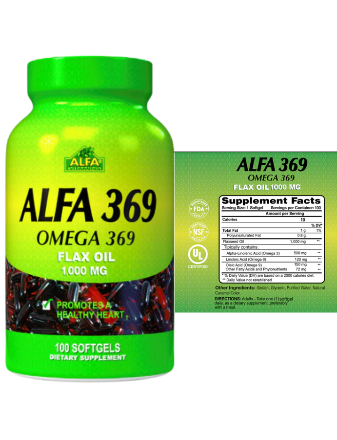 Omega 369 x 100cap - Alfa Vitamins