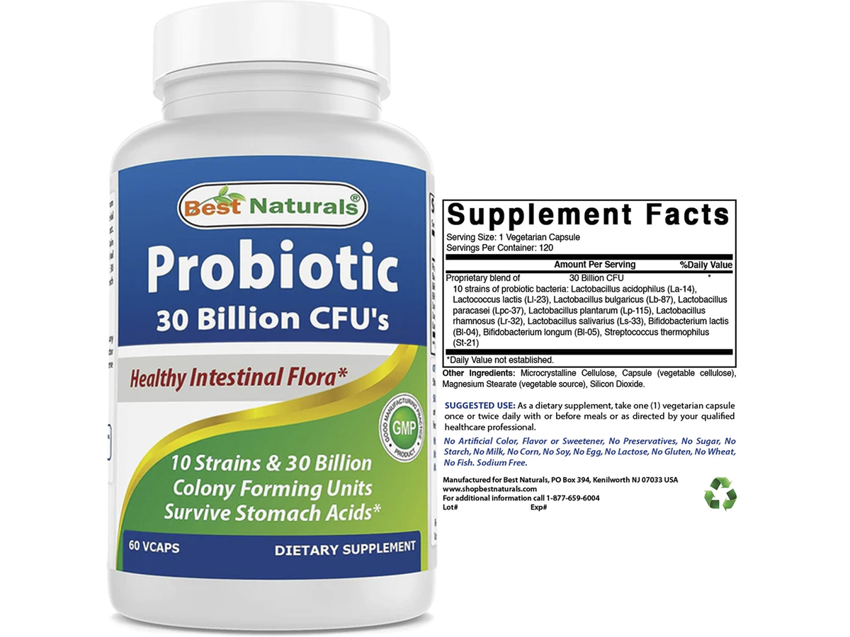 Probiotico 30billones x 60cap - Best Naturals