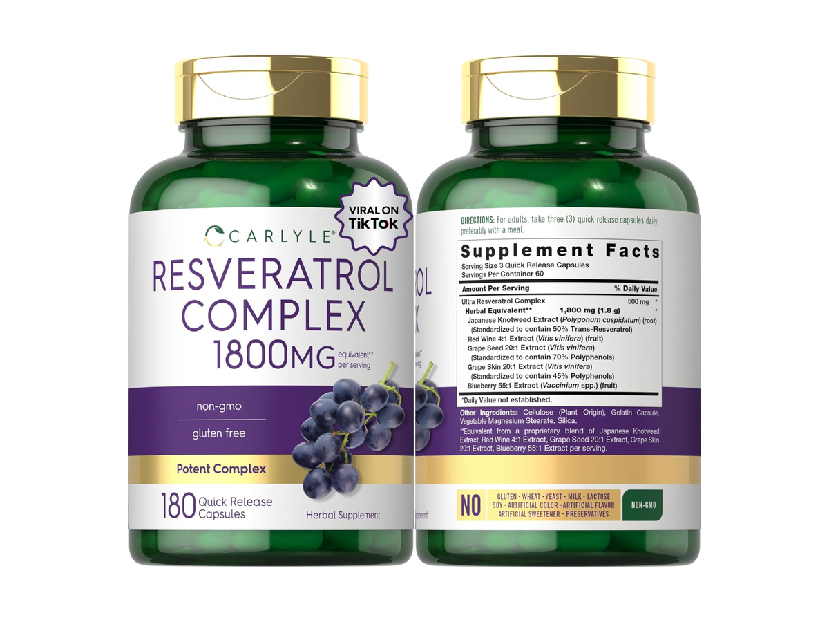 Resveratrol complex 1800mg x 180cap - Carlyle
