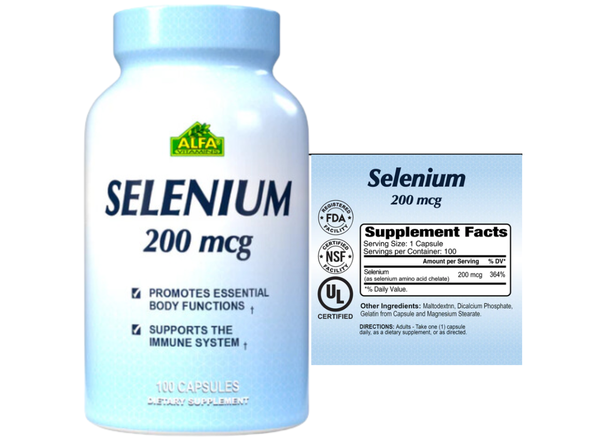Selenio x 100cap - Alfa Vitamins