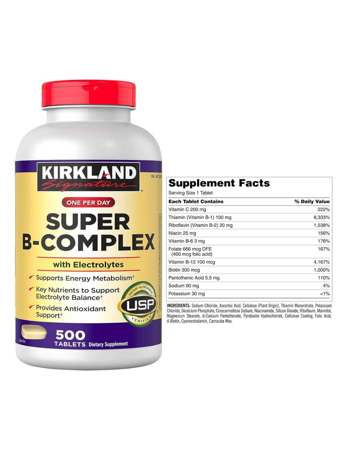Super B complex x 500tab - Kirkland
