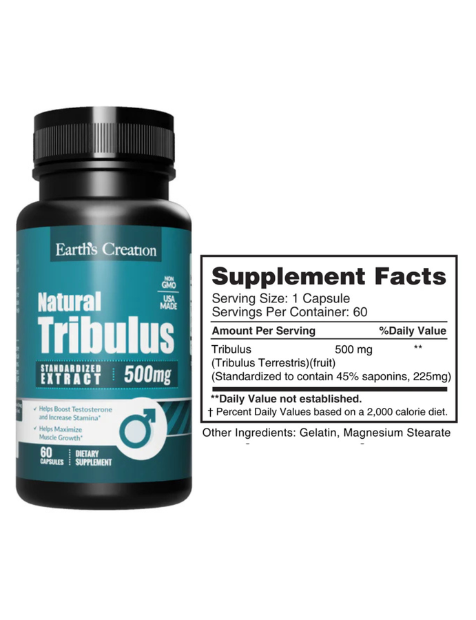 Tribulus terrestre x 60cap - Earth Creation