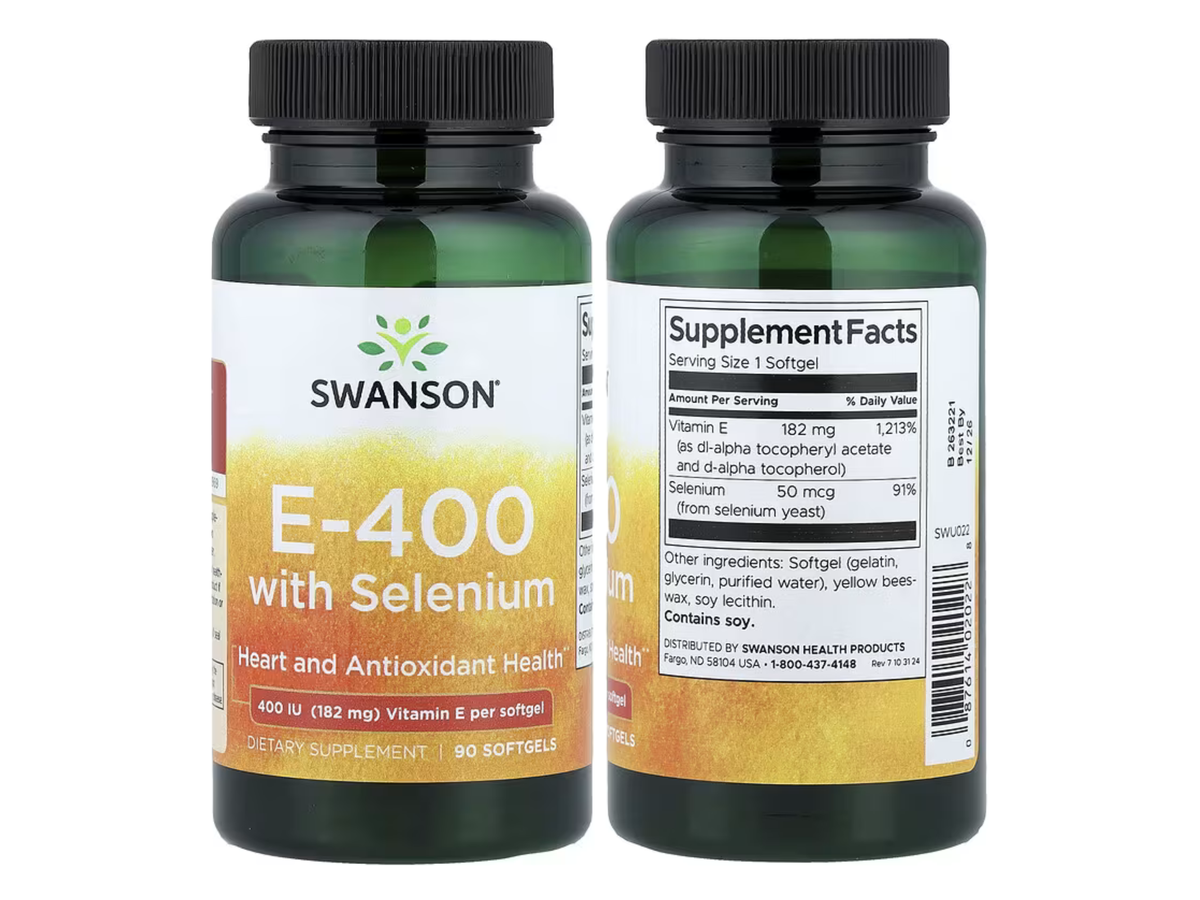 Vitamina E con selenium x 90cap - Swanson