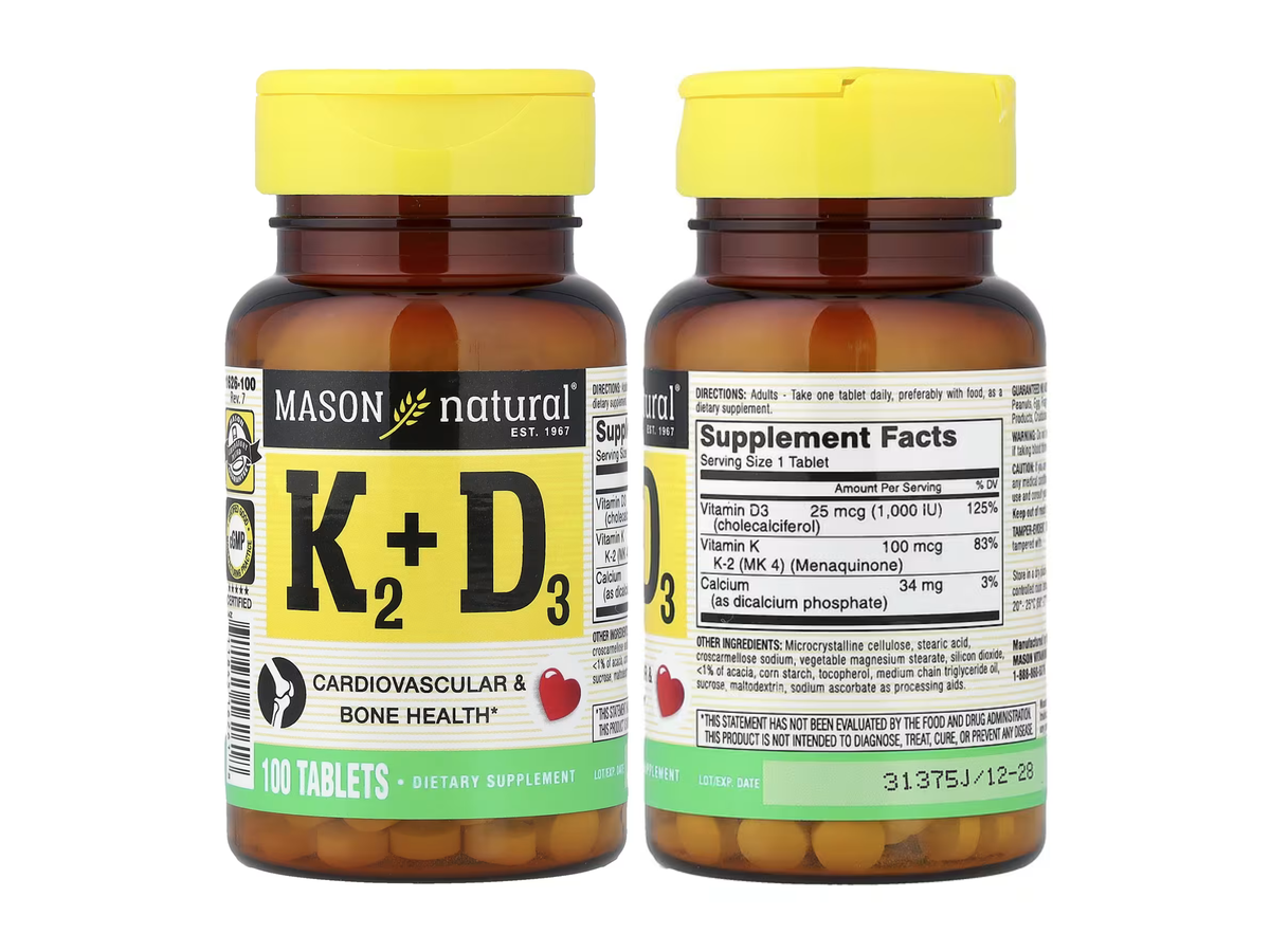 Vitamina K2 + D3 x 100tab - Mason
